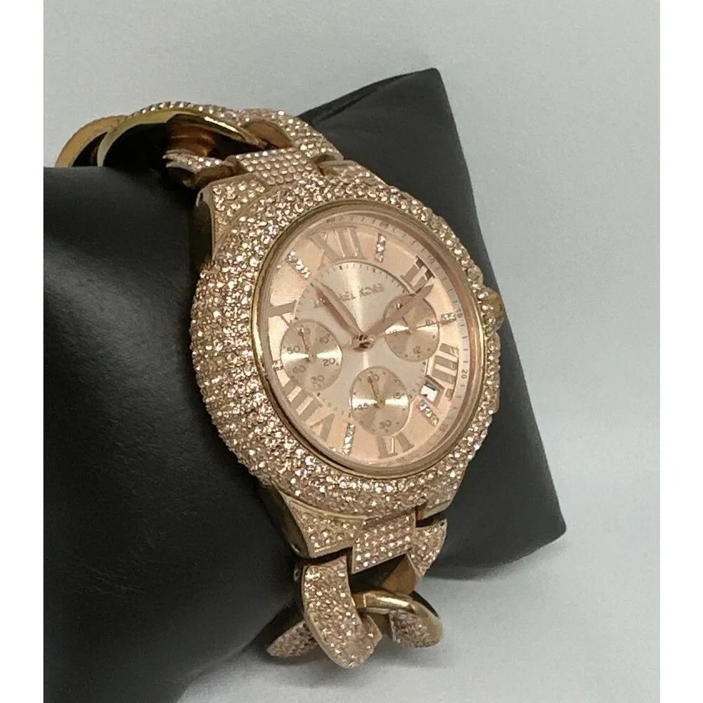Michael Kors Camille MK3196 Women's Rose Gold Analog Dial Quartz Watch HME697